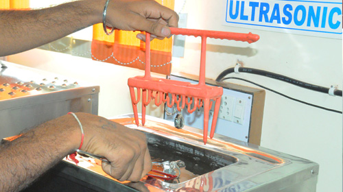 Steaming and Ultrasonic Cleaning