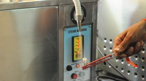 Steaming and Ultrasonic Cleaning